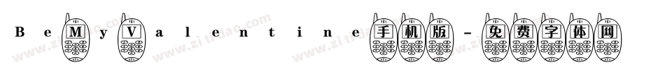 Be My Valentine手机版字体转换